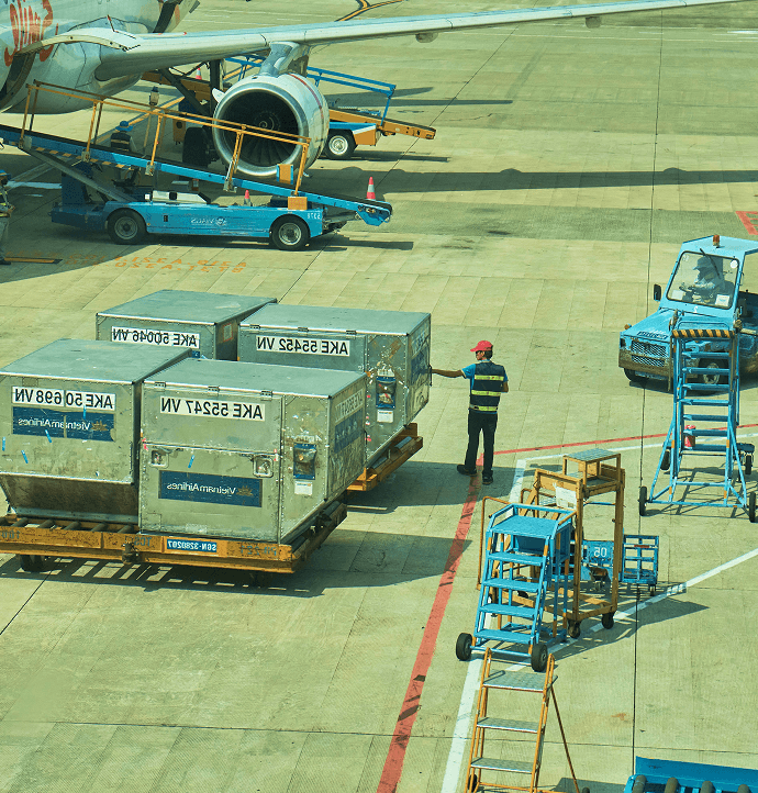 Air freight cargo loading